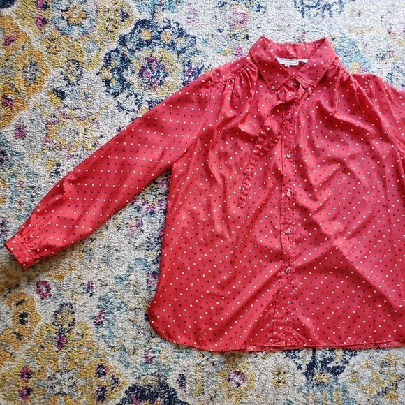 Vintage polka dot blouse - Picture 5 of 16